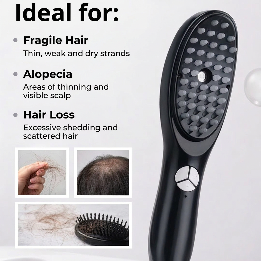 AuraBrush™ – The Natural 4‑in‑1 Hair Restoring Brush