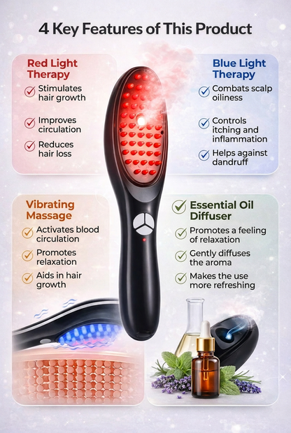 AuraBrush™ – The Natural 4‑in‑1 Hair Restoring Brush